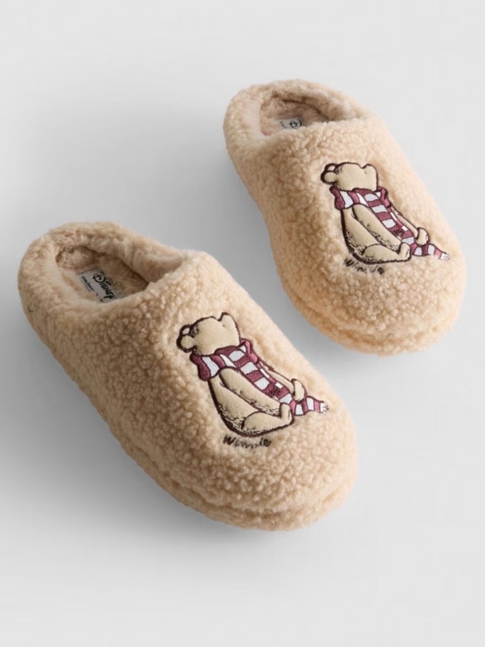 Disney's Winnie the Pooh Embroidered Mule Slippers